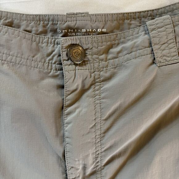 Columbia Convertible Pants Mens 40 x 30 Khaki Cargo Omni Shade Nylon Outdoor - Picture 6 of 16